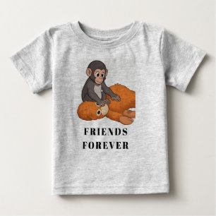 Camiseta De Bebé Mono bebé con muñeca