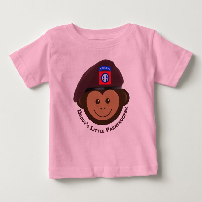 Camiseta De Bebé Mono bebé "Paracaidista de papá" (Anverso)