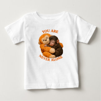 Camiseta De Bebé Mono bebé Punch lindo con mono de peluche -