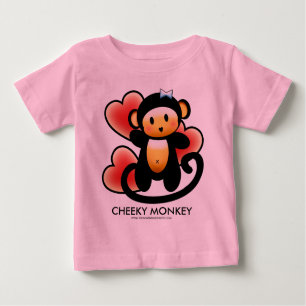 Camiseta De Bebé Mono Cheeky