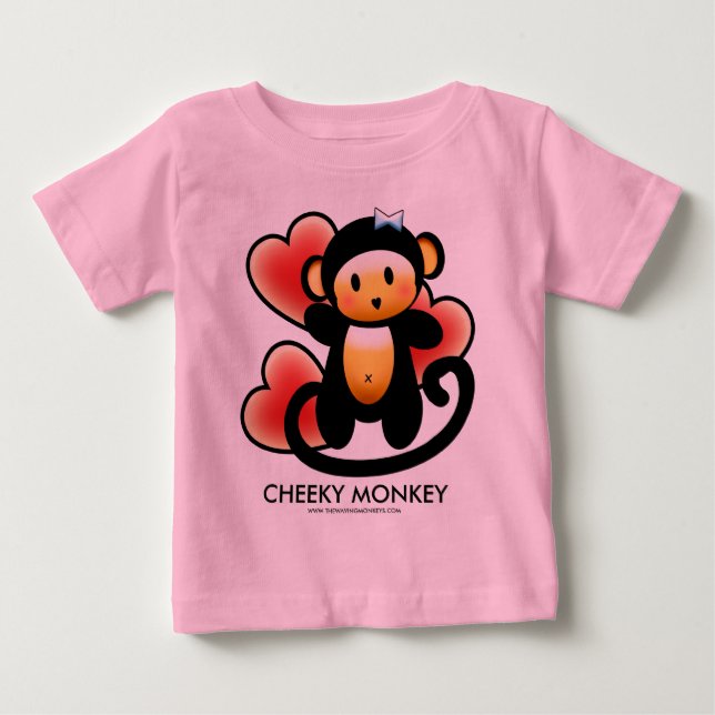 Camiseta De Bebé Mono Cheeky (Anverso)