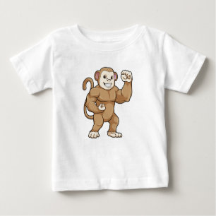 Camiseta De Bebé Mono como constructor de cadáveres en Bodybuilding