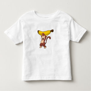 Camiseta De Bebé Mono con banana