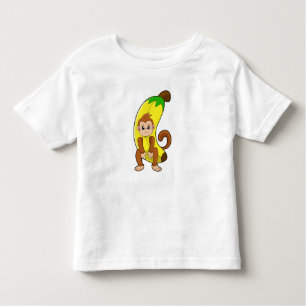 Camiseta De Bebé Mono con banana
