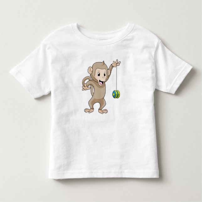 Camiseta De Bebé Mono con Yo-yo (Anverso)