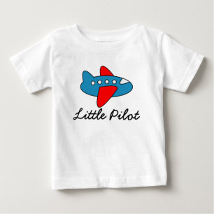 Camiseta De Bebé Mono de bebé piloto pequeño con dibujo de avión de