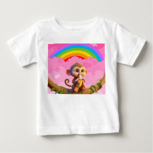 Camiseta De Bebé Mono de fantasía