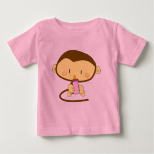 Camiseta De Bebé Mono de la niña bebé