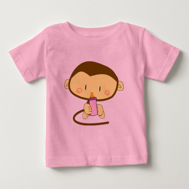 Camiseta De Bebé Mono de la niña bebé (Anverso)
