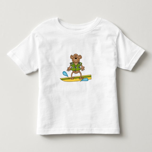 Camiseta De Bebé Mono de la persona que practica surf del verano (Anverso)