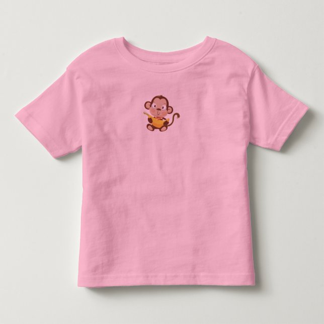 Camiseta De Bebé Mono del bebé (Anverso)