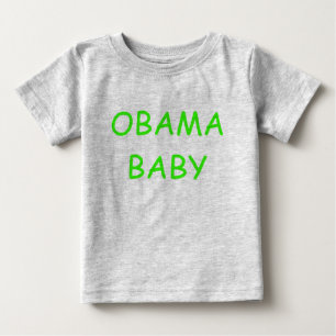 CAMISETA DE BEBÉ MONO DEL BEBÉ DE OBAMA O