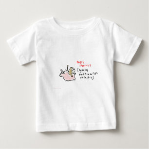 Camiseta De Bebé Mono del bebé (que monta al revés en un cerdo)