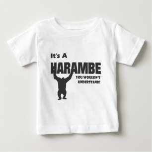Camiseta De Bebé Mono del Harambe-Gibbon