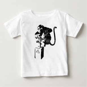 Camiseta De Bebé Mono divertido