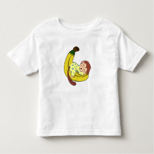 Camiseta De Bebé Mono durmiendo en pijama