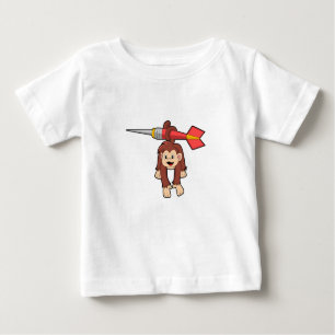 Camiseta De Bebé Mono en Darts con Dart