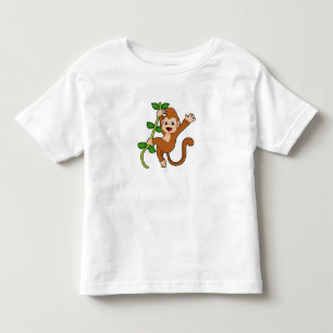 Camiseta De Bebé Mono en la selva