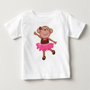 Camiseta De Bebé Mono femenino del tutú del bebé de la bailarina
