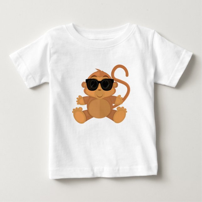 Camiseta De Bebé Mono Guay (Anverso)