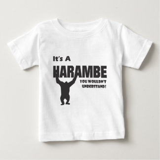 Camiseta De Bebé Mono Harambe-Gibbon