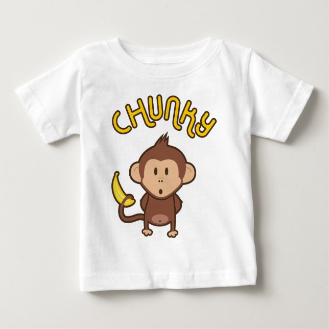 Camiseta De Bebé Mono macizo (Anverso)