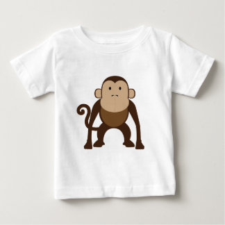Camiseta De Bebé Mono marrón