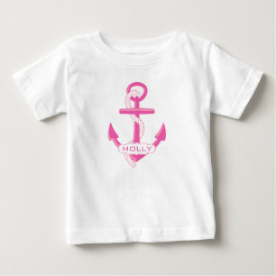 Camiseta De Bebé Mono náutico de encargo del tutú del bebé del