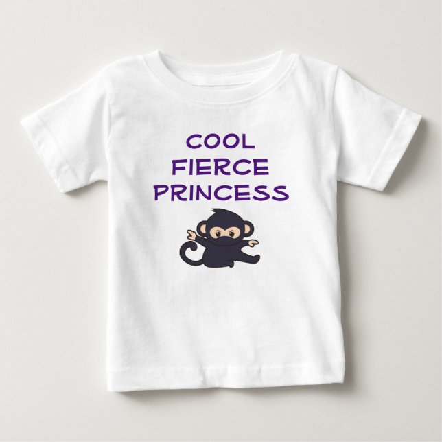 Camiseta De Bebé Mono Ninja graciosa de la princesa Guay (Anverso)