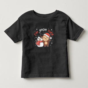 Camiseta De Bebé Mono Que Te Amo Nieve Mucho Pun De Snowman