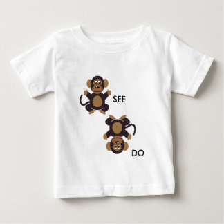 Camiseta De Bebé Mono SEE Monkey DO