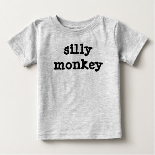 Camiseta De Bebé mono tonto