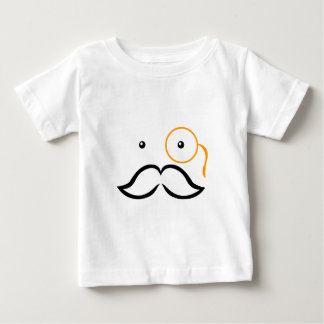 Camiseta De Bebé Monocle y Mustache