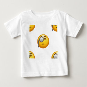 Camiseta De Bebé monóculo de emoji