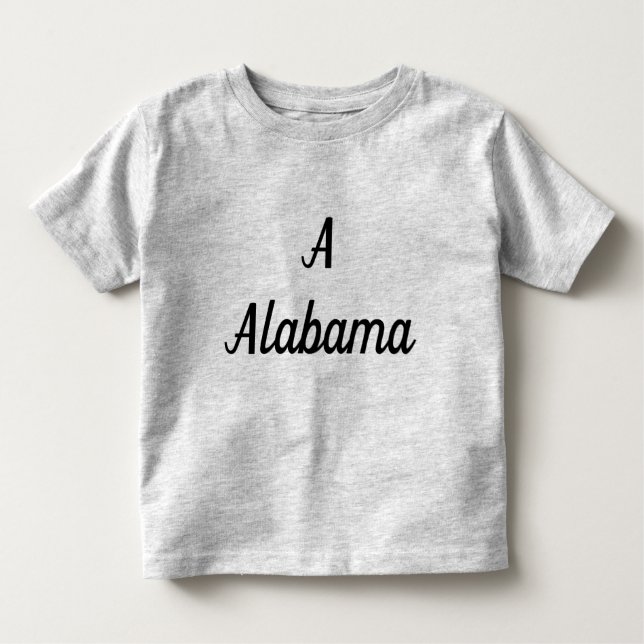 Camiseta De Bebé Monograma de Alabama (Anverso)