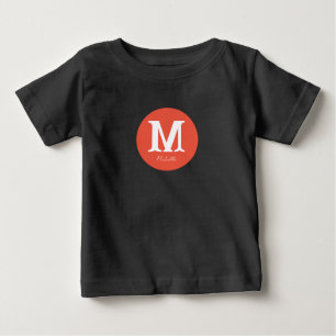 Camiseta De Bebé Monograma mínimo de atardecer