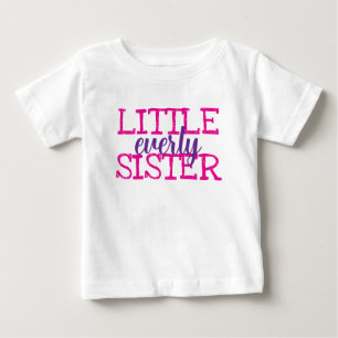 Camiseta De Bebé Monograma personalizada niñas hermanas a juego