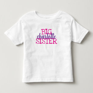 Camiseta De Bebé Monograma personalizada niñas hermanas a juego