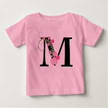 Monograma Tutu Bodysuit Floral Rosa/Negro
