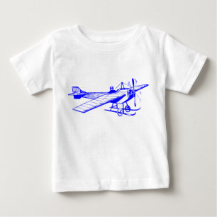 Camiseta De Bebé Monoplano Vintage - Azul