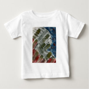 Camiseta De Bebé Monoprint Mujer y Cuervo (Cuervo)