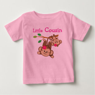 Camiseta De Bebé Monos chicas Pequeño Primo
