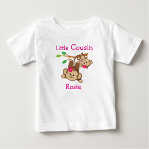 Camiseta De Bebé Monos chicas Pequeño Primo