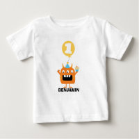 Monster Cupakes Balloon 1er cumpleaños T-Shirt