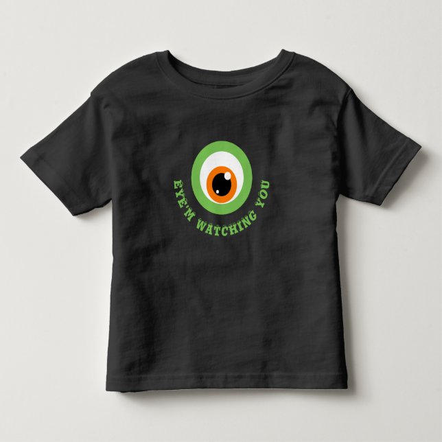 Camiseta De Bebé Monster Eye Pun Toddler T-Shirt (Anverso)