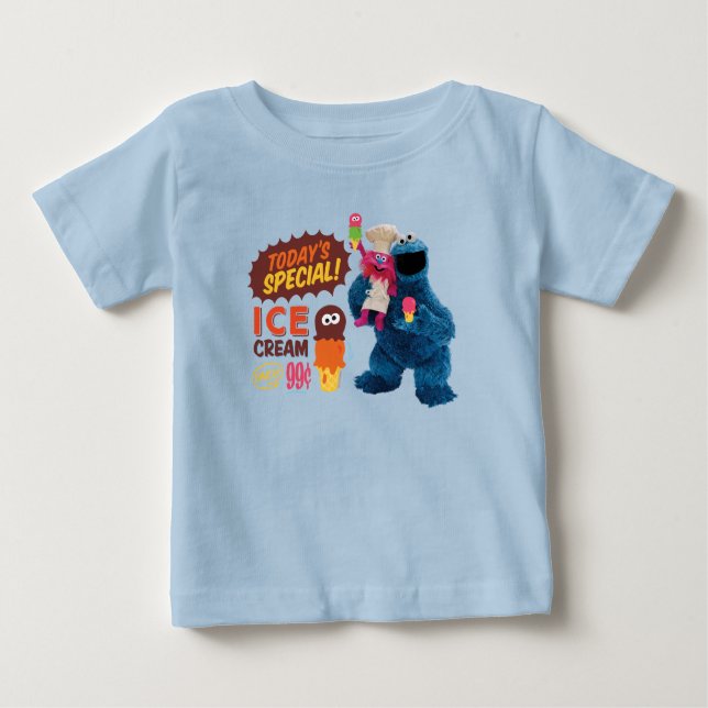 Camiseta De Bebé Monster Foodies | Especial de hoy (Anverso)