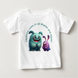 Camiseta De Bebé Monster Friends: Suzi y Bob