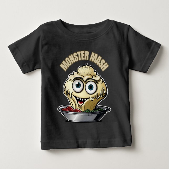 Camiseta De Bebé Monster Mash Cute Halloween Musical (Anverso)