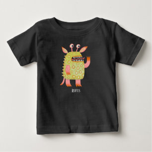 Camiseta De Bebé Monster Rufus Custom Name