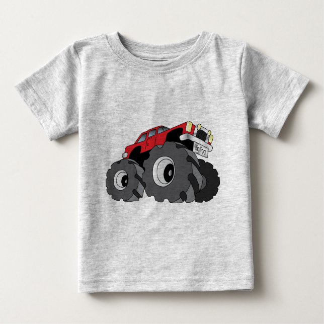 Camiseta De Bebé Monster truck (Anverso)